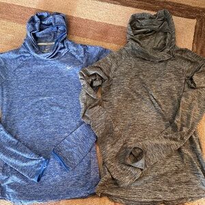 Nike Dri-FIT Lightweight Hoodies - Blue & Gray